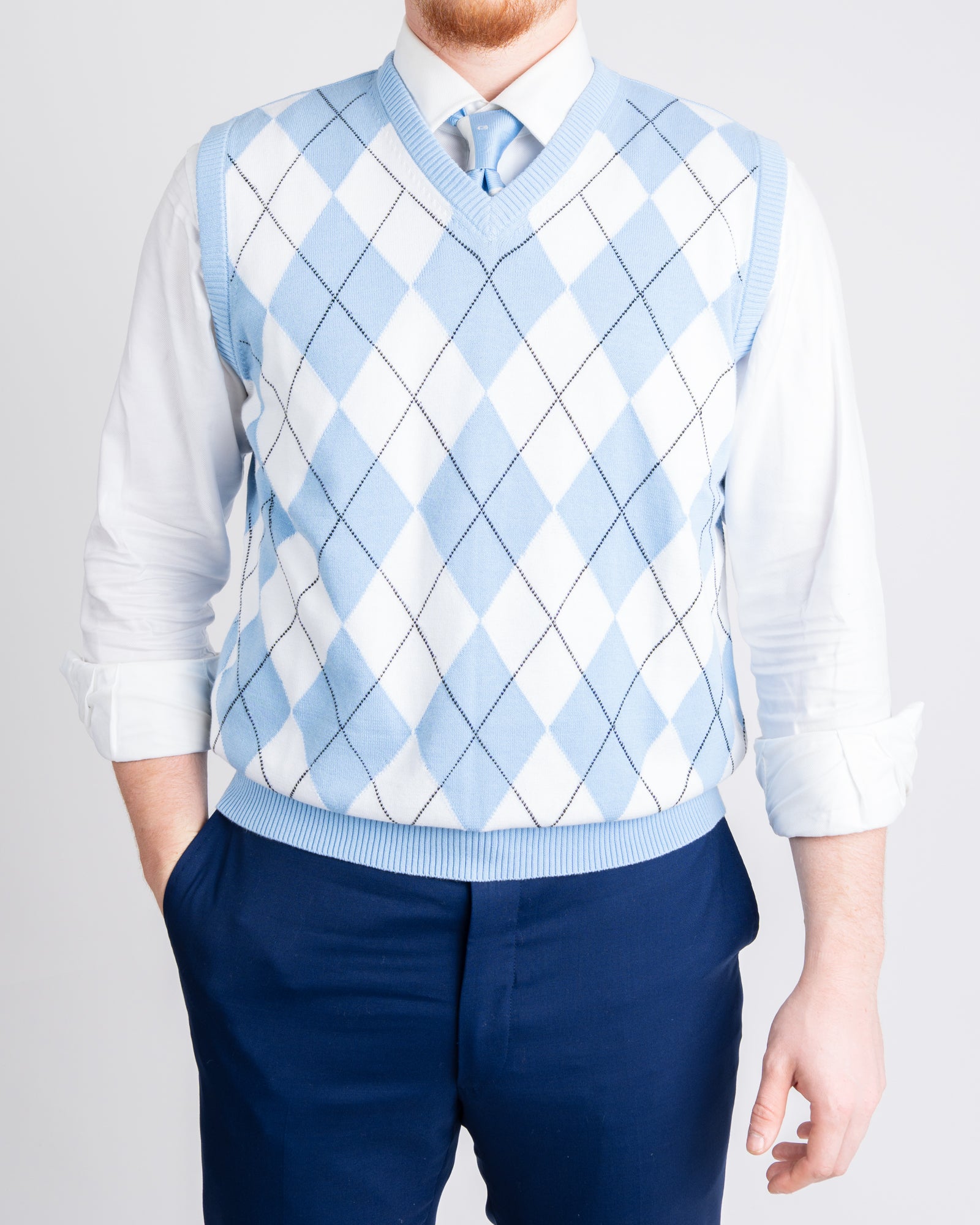 True Blues Argyle Sweater Vest – Julian's