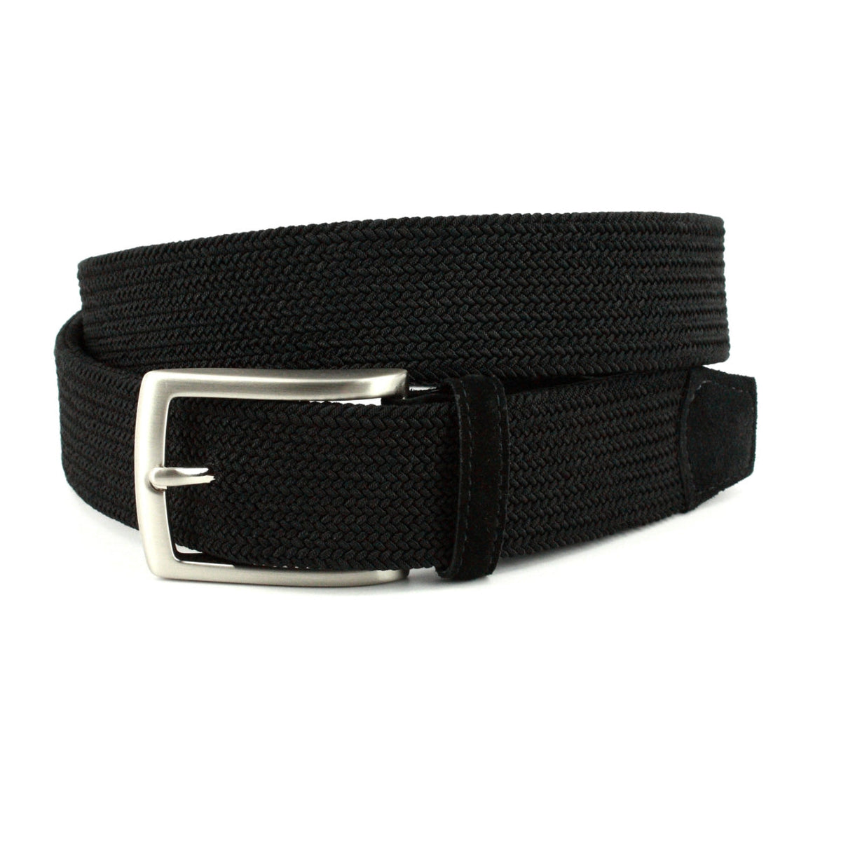 ITALIAN WOVEN STRETCH LEATHER BELT main image 0