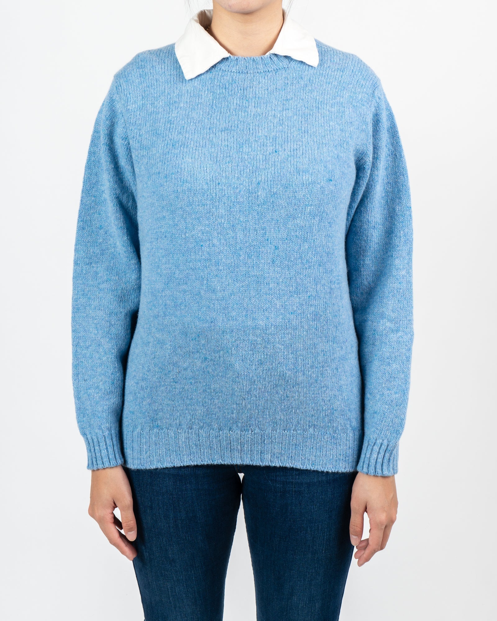 Ice Sea Blue Shetland Sweater – Julian's