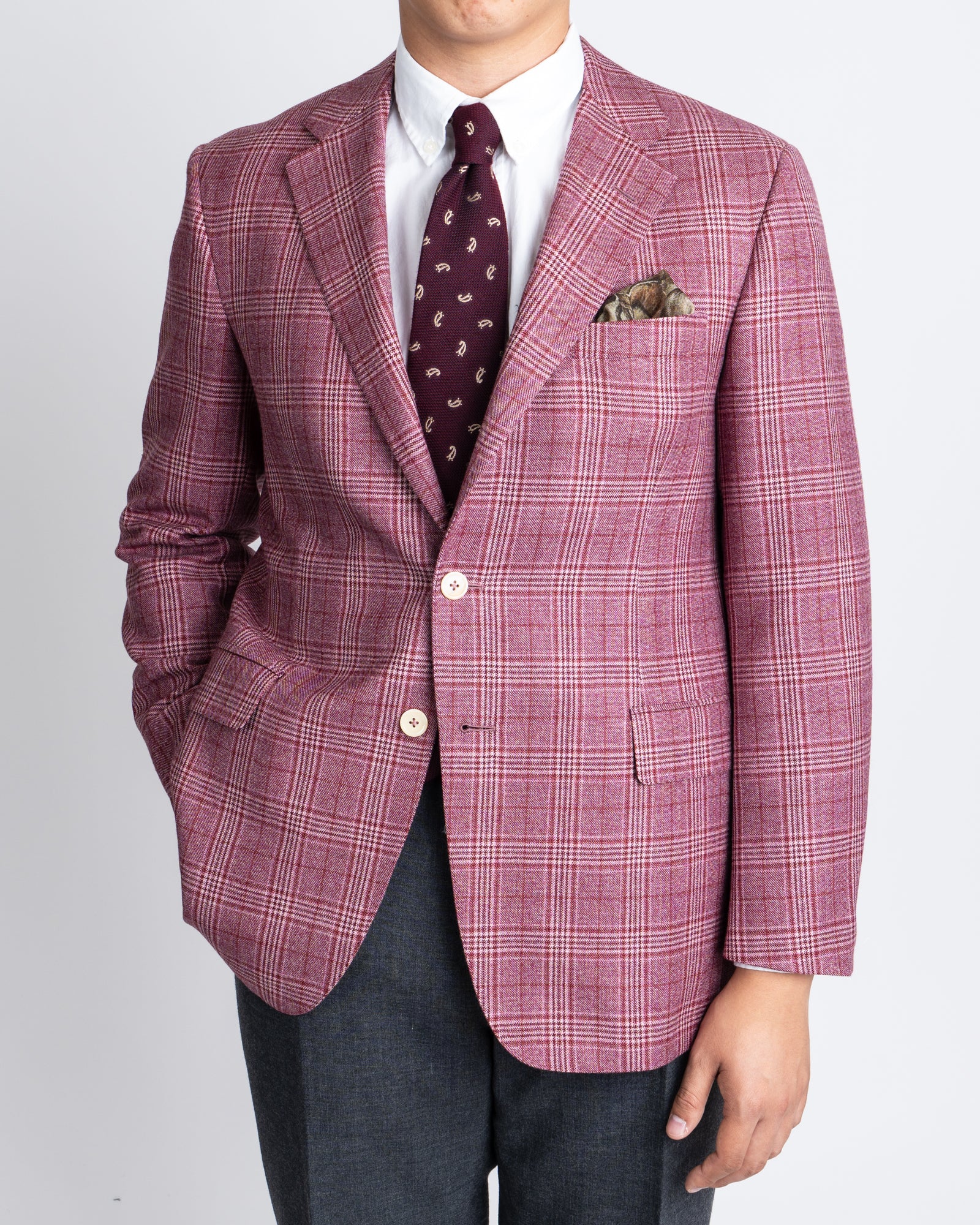 Oxxford Summer Sunset Plaid Sportcoat